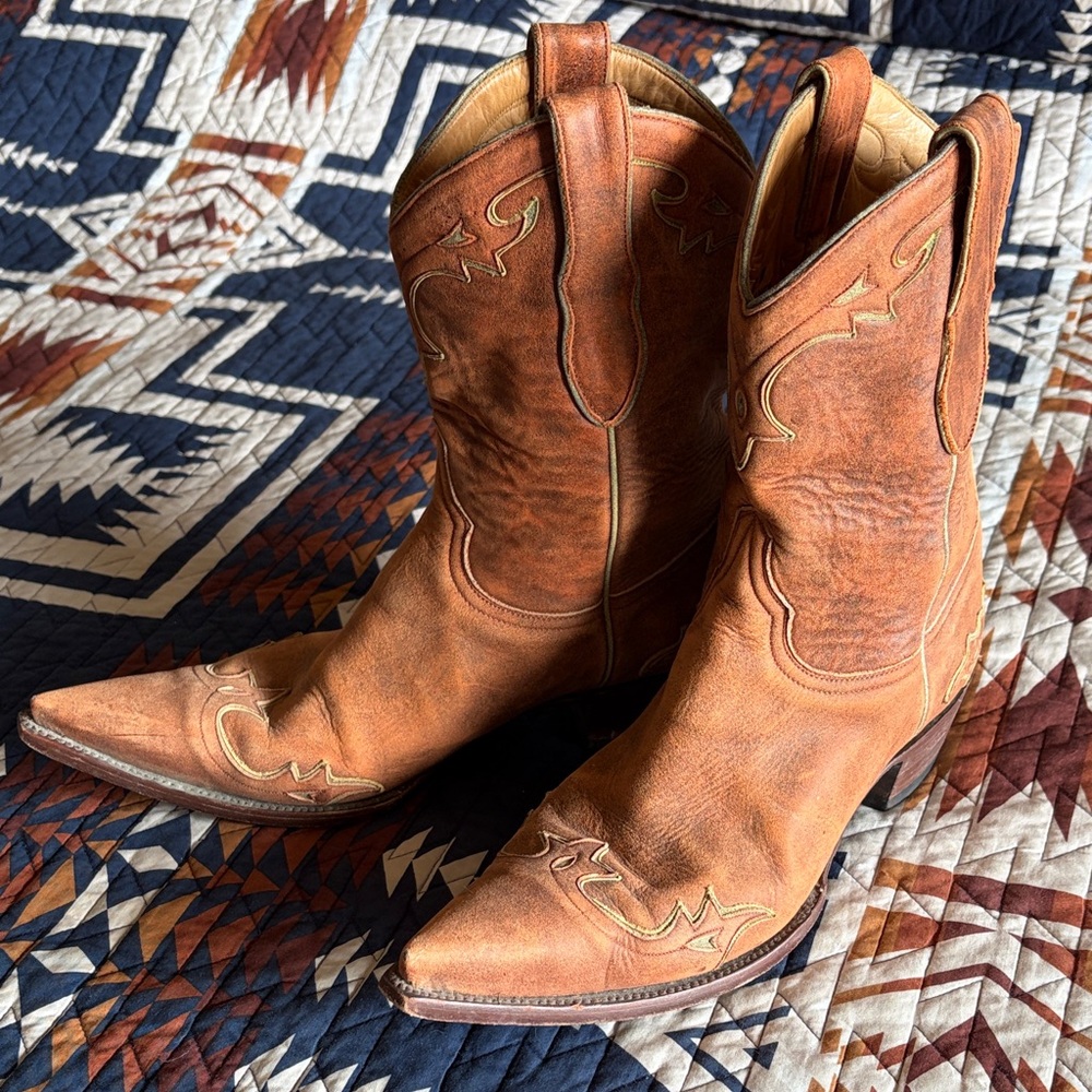 Old Gringo Tan Leather Heeled Boots